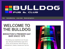 Tablet Screenshot of bulldogbrighton.com